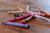 Close-up of crayons