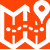 Map Icon orange background
