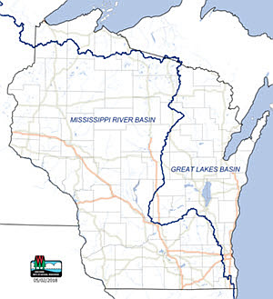 Map of Great Lakes Basin